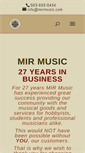 Mobile Screenshot of mirmusic.com