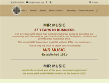 Tablet Screenshot of mirmusic.com